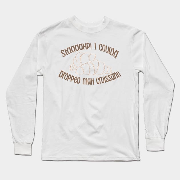 Croissant-Vine Long Sleeve T-Shirt by Rebel Spirit Designs